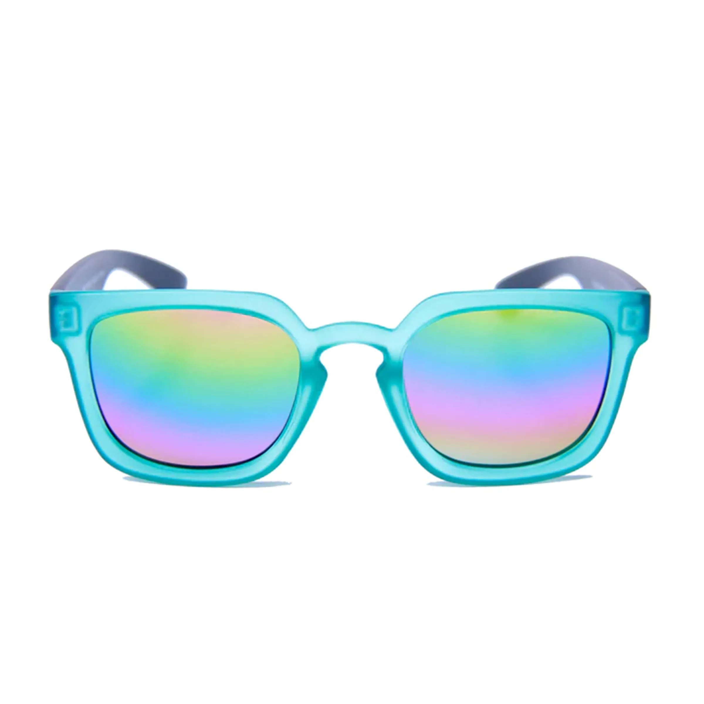 Wolf Pup Sunglasses - Electric Blue Rainbow