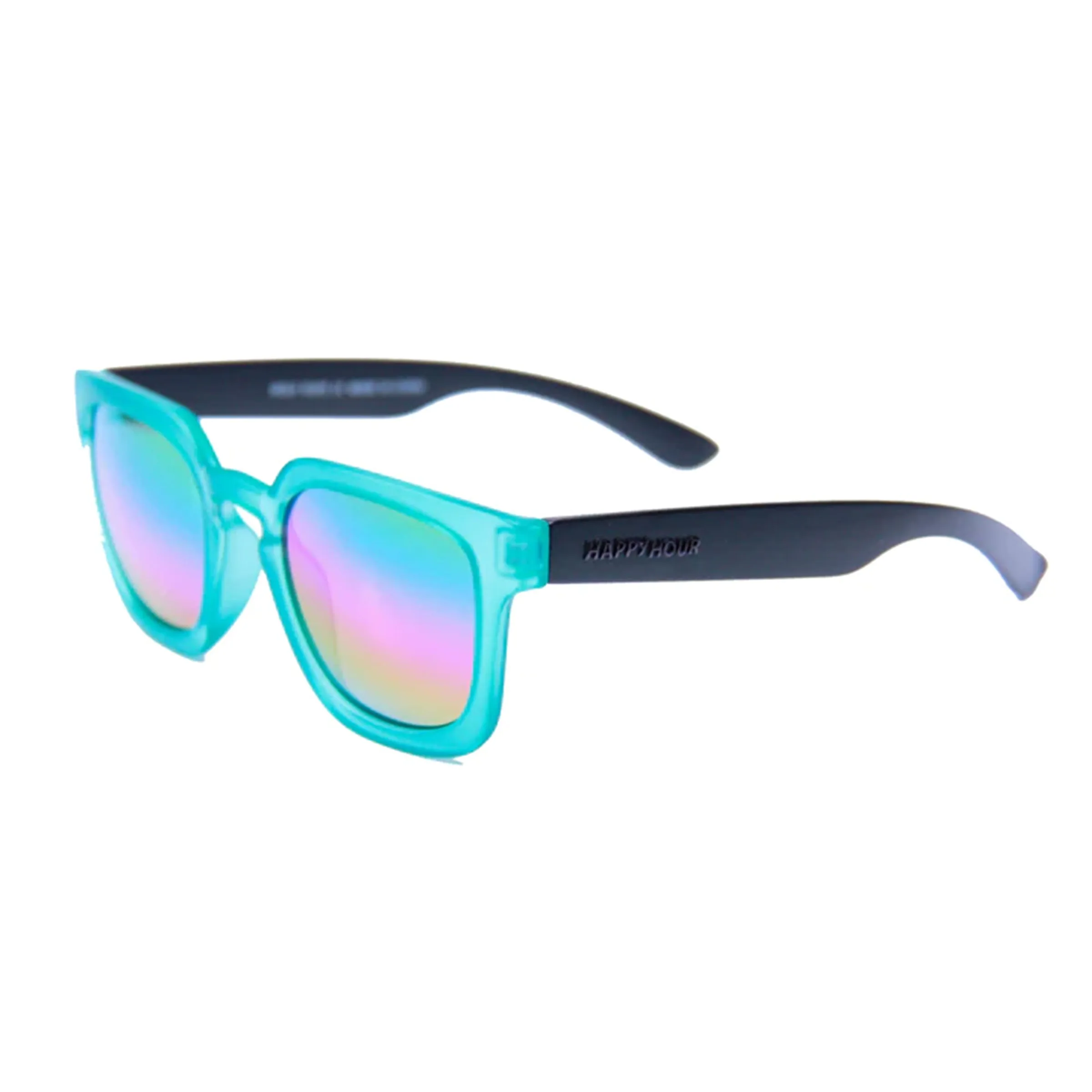 Wolf Pup Sunglasses - Electric Blue Rainbow