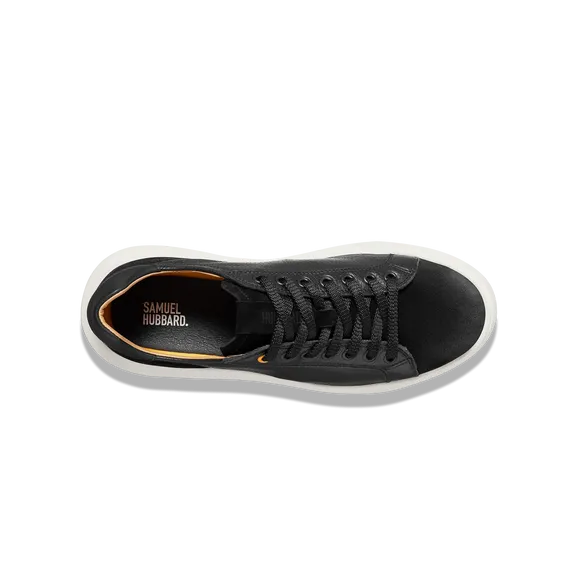 Women's Sunset- Black Leather on White Sole | Samuel Hubbard