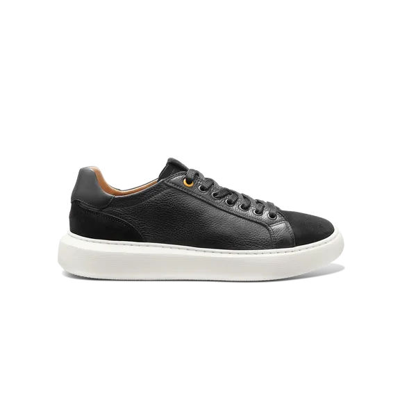 Women's Sunset- Black Leather on White Sole | Samuel Hubbard