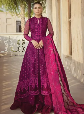 Zainab Chottani Embroidered Organza Unstitched 3 Piece Suit - 05 AINAZ